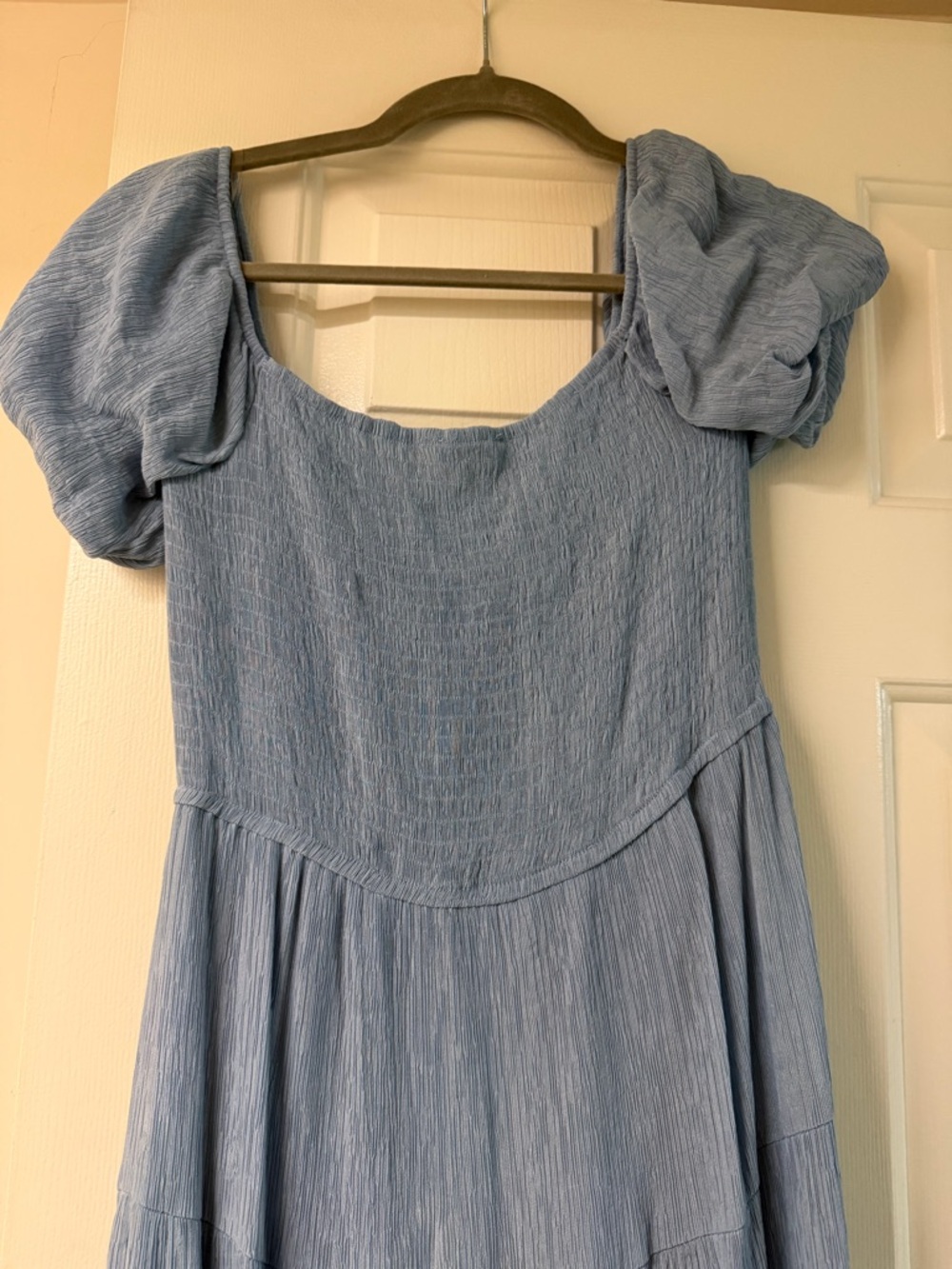 Georgia Ruffle Maxi Dress - Light Blue - Picture 8 of 10